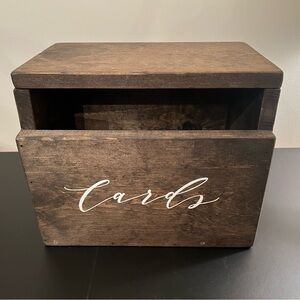 Wooden Card Box
